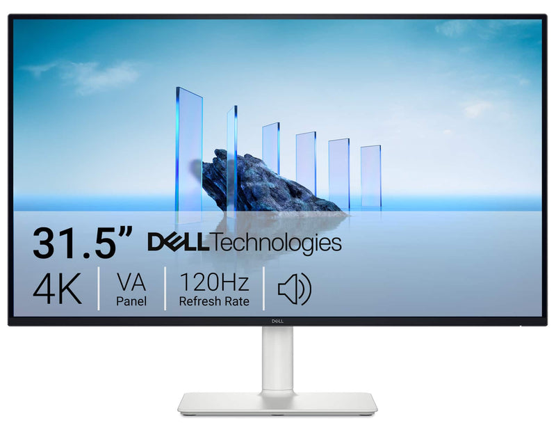 Dell - S3225QS 31.5" VA LED 4K UHD 120Hz 8ms FreeSync Premium Monitor with HDR (HDMI DisplayPort) - Ash White