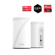TP-Link - Deco 7 Pro BE11000 Tri-Band Wi-Fi 7 Whole Home Mesh Router System - Deco BE65 Pro (2-pack) - White