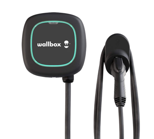 Wallbox - Cable Pulsar Plus J1772 Level 2 Hardwired Electric Vehicle (EV) Charger up to 48A - 25' - Black