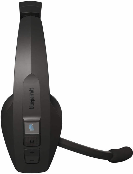 BlueParrott - Pro B450 Wireless Bluetooth Mono Headset with 98 AI Voice Isolation Mics ANC audio and All-Day Comfort - Black