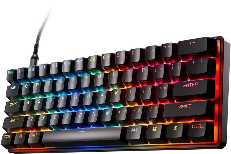 SteelSeries - Apex Pro Mini Gen 3 60 Wired Mechanical OmniPoint Adjustable Gaming Keyboard with Rapid Tap - Black