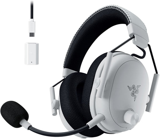 Razer - BlackShark V3 Pro ANC Wireless Over-the-Ear Gaming Headset for PC Mac Playstation Nintendo Switch Smartphone - White