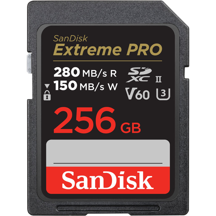 SanDisk - Extreme Pro 256GB SDXC UHS-II V60 Memory Card