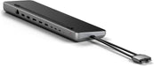 Satechi - Dual Dock with NVMe SSD enclosure  USB-C PD (75W) 2 USB-C data 2 HDMI 2.0 1 DisplayPort 1.4 2 USB-A Ethernet - Space Gray