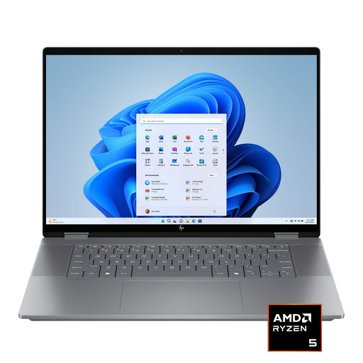 HP - OmniBook X Flip 2-in-1 16" 2K Touch-Screen Laptop - AMD Ryzen 5 220 2025 - 8GB Memory - 512GB SSD - Meteor Silver