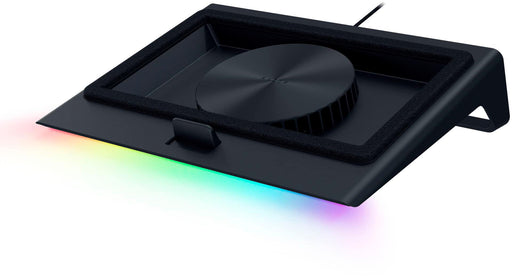 Razer - Laptop Cooling Pad with Intelligent Fan Control and Chroma RGB for Laptops 14" to 18" - Black