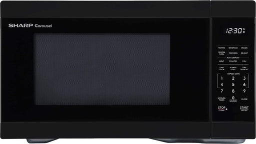 Sharp - 1.4 cu ft Countertop Microwave With Sensor Cooking - Black