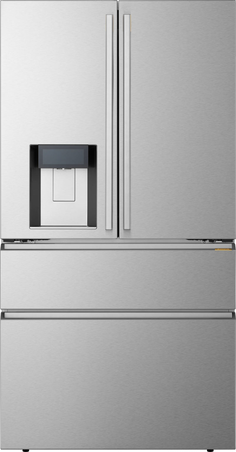 LG - SIGNATURE 36-in 21.7 Cu. Ft. 4-Door French Door Zero Clearance Smart Refrigerator with Full Convert Drawer and Craft Ice - Stainless Steel