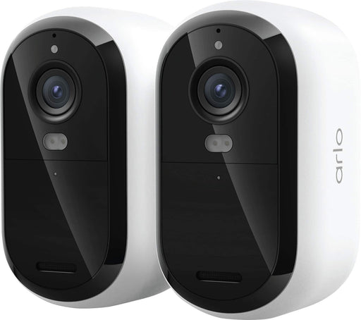 Arlo - Essential Outdoor Security Camera 2K (3rd Gen 2025 Release) - Wireless Rechargeable Camera 2-Cam - White