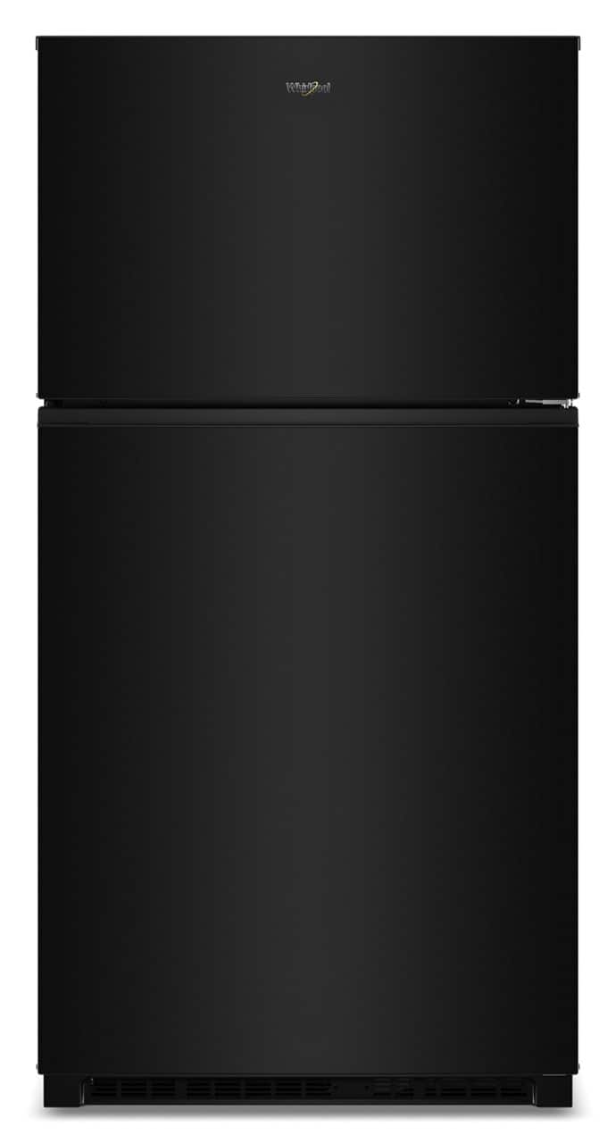 Whirlpool - 21.3 Cu. Ft. Wide Top Freezer Refrigerator with Total Coverage Cooling - Black