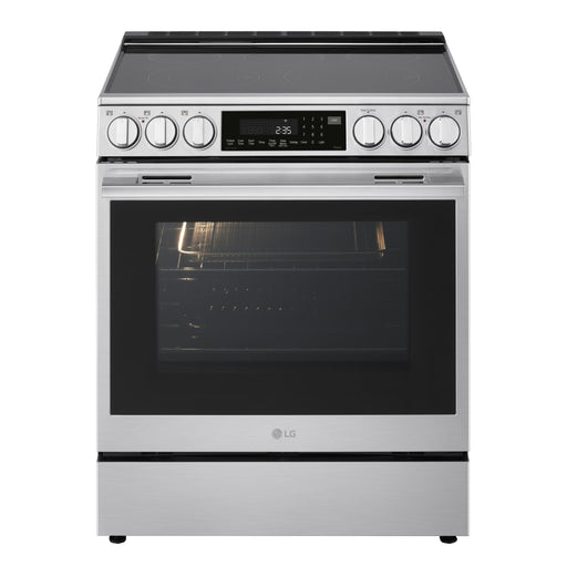 LG - 6.3 Cu. Ft. Slide-In Electric True Convection Smart Range with Air Fry and 2 UltraHeat Elements - Stainless Steel