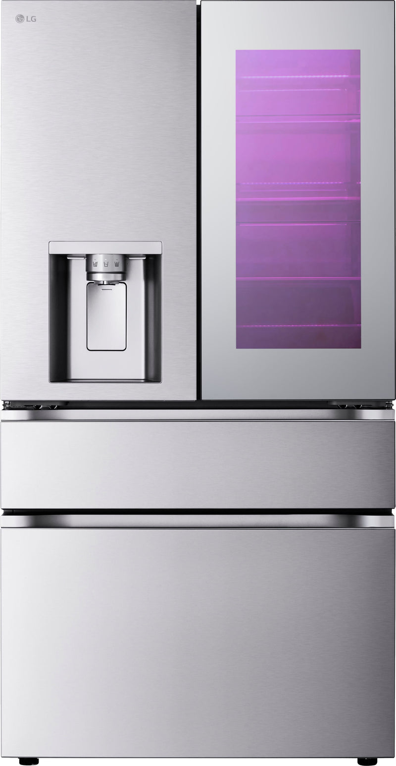 LG - Standard-Depth MAX 28.6 Cu. Ft. French Door-in-Door Smart Refrigerator with Mini Craft Ice - Stainless Steel