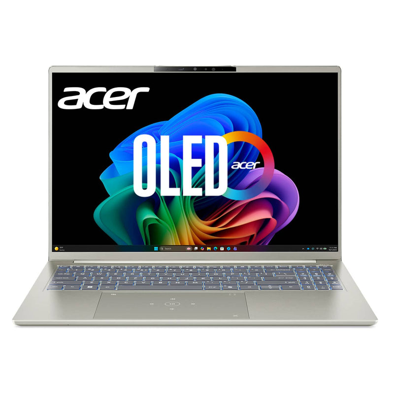 Acer - Swift Go 16 AI - Copilot+ PC - 16" OLED WQXGA Touch Laptop - Intel Core Ultra 5 322 2026 - 16GB Memory  512GB Storage - Vapor Silver