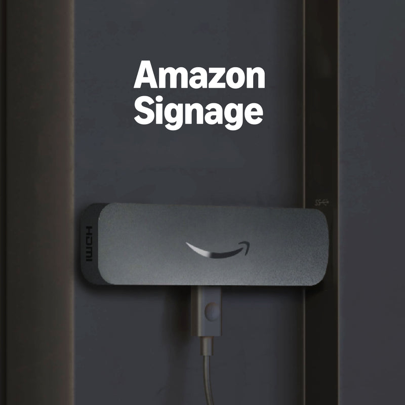 Amazon - Signage Stick  Pro 4K Signage  16GB - Designed for Businesses Easy Setup w/ free Mobile App/CMS Compatibility - Black