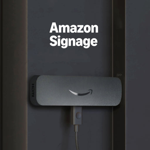 Amazon - Signage Stick  Pro 4K Signage  16GB - Designed for Businesses Easy Setup w/ free Mobile App/CMS Compatibility - Black