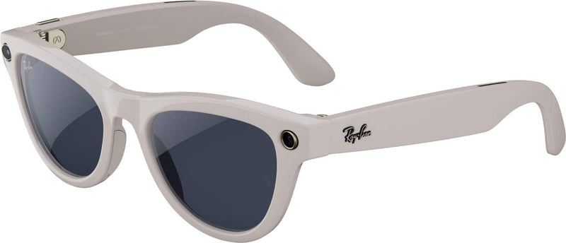 Ray-Ban Meta - Skyler (Gen 2) glasses with Meta AI Audio Photo Video Compatibility - Transitions Sapphire lenses - Shiny Chalky Grey