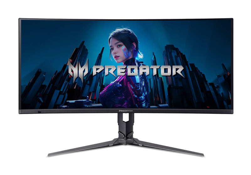 Acer - Predator Gaming 34" Curved QHD QD-OLED 240Hz 0.01ms FreeSync Premium Gaming Monitor (DisplayPort HDMI) - Black