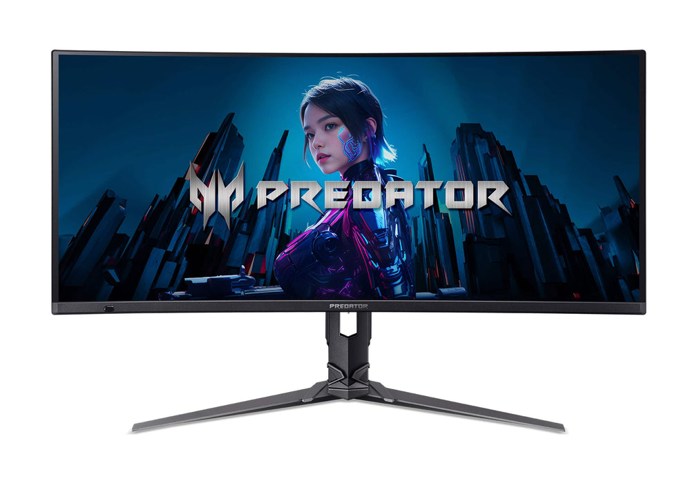 Acer - Acer-Predator Gaming 34" Curved QHD QD-OLED 240Hz 0.01ms FreeSync Premium Gaming Monitor (DisplayPort HDMI) - Black