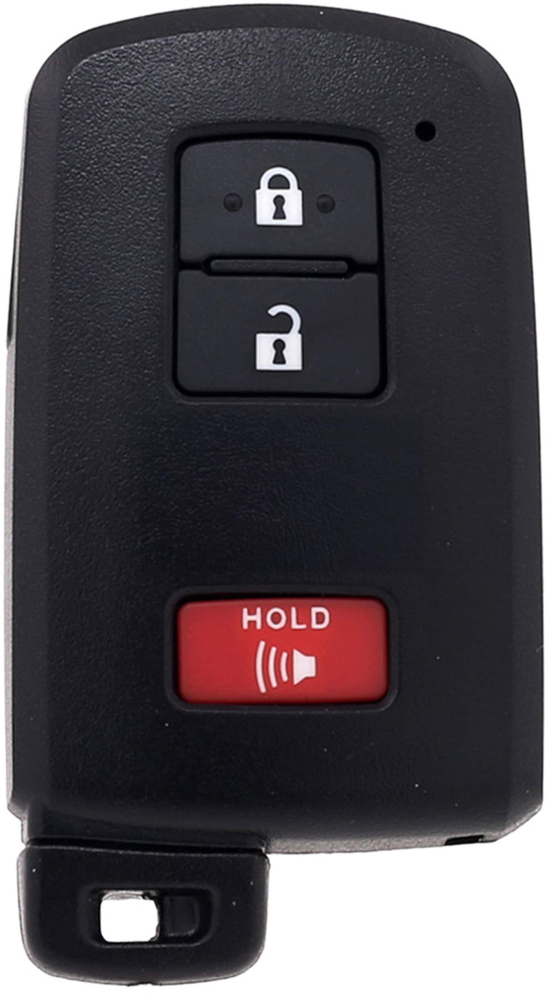 Car Keys Express - Toyota Simple Key - 3 Button Smart Key Remote and programming device - Black