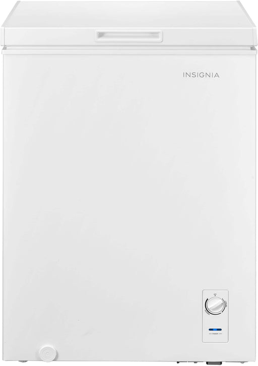 Insignia - 5 Cu. Ft. Garage-Ready Chest Freezer - White