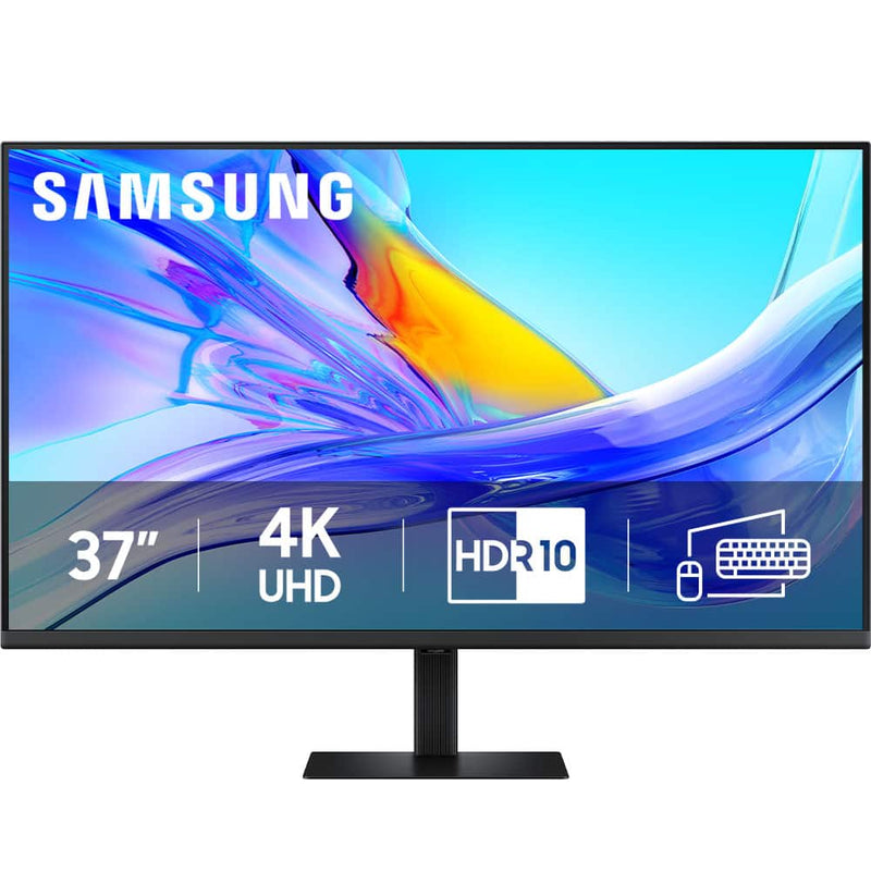 Samsung - 37" ViewFinity S8 S80UD LED 4K UHD High Resolution Monitor with HDR10 USB-C and Ergonomic Stand - Black