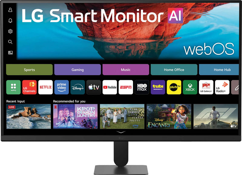 LG - 32" 4K UHD 60Hz 5ms Smart Monitor with HDR10 Built-in Speakers (HDMI USB-A) - Black