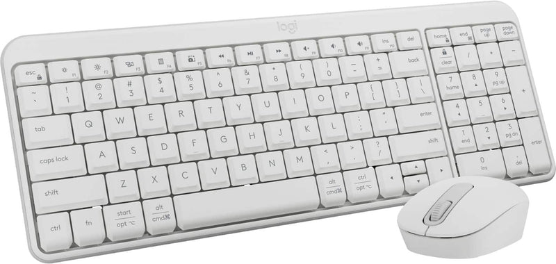 Logitech - MK250 Full-size Bluetooth Wireless Keyboard and Mouse Combo for Windows/MacOS with Fast  Easy Connectivity - Off-White