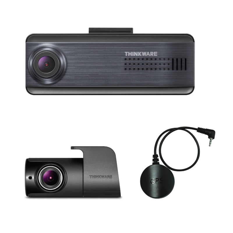 THINKWARE - Q200 2K Front  1080p Rear Dash Cam with GPS and Wi-Fi - Dark Blue