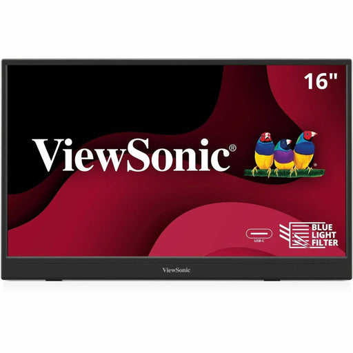 ViewSonic - VA1653 16" IPS FHD Portable Monitor  (USB-C Mimi HDMI) - Black