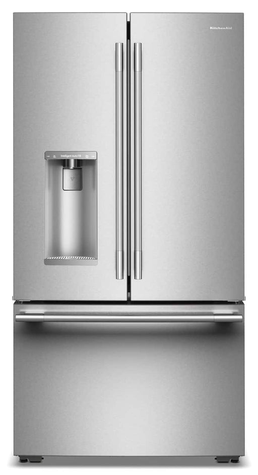 KitchenAid - Counter-Depth French Door Refrigerator with Intelligent Auto Fill - Stainless Steel