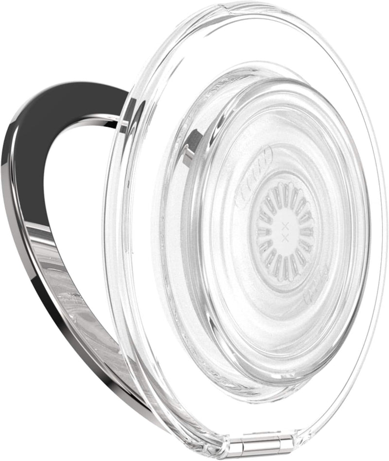 PopSockets - MagSafe Kick-Out Universal Magnetic Grip  Stand with Adapter Ring for Cell Phones - Clear