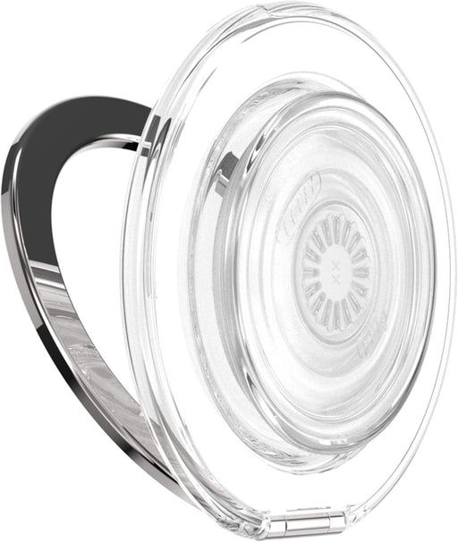PopSockets - MagSafe Kick-Out Universal Magnetic Grip  Stand with Adapter Ring for Cell Phones - Clear