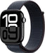 Apple Watch Series 10 (GPS+Cellular) 46mm Aluminum Case with Ink Sport Loop - Jet Black