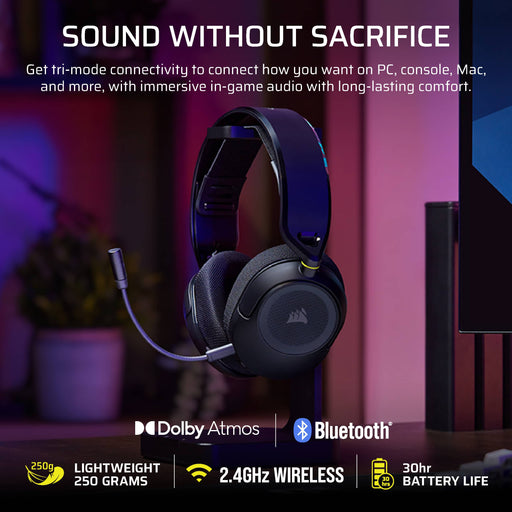 CORSAIR - HS35 v3 Wireless Over-the-Ear Gaming Headset for PCXbox OneXbox Series XSPS5PS4 Nintendo Switch and Mobile - Carbon