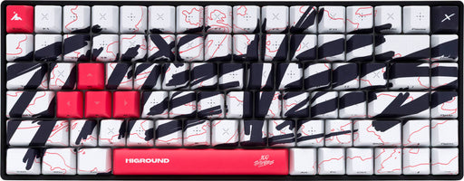 Higround - Basecamp 75+ 75 Wired Mechanical Lubed TTC Milky Switch Gaming Keyboard with RGB Backlighting - 100 Thieves - Team Issue