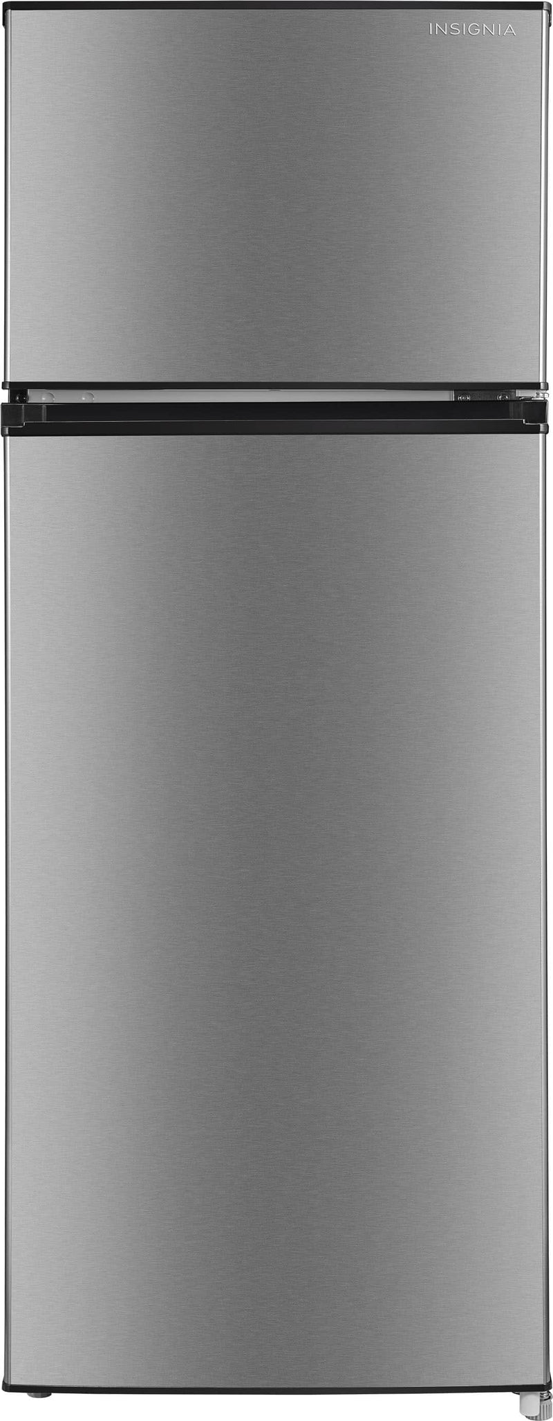 Insignia - 7.2 Cu. Ft. Mini Fridge with Top Freezer and ENERGY STAR Certification - Stainless Steel Look