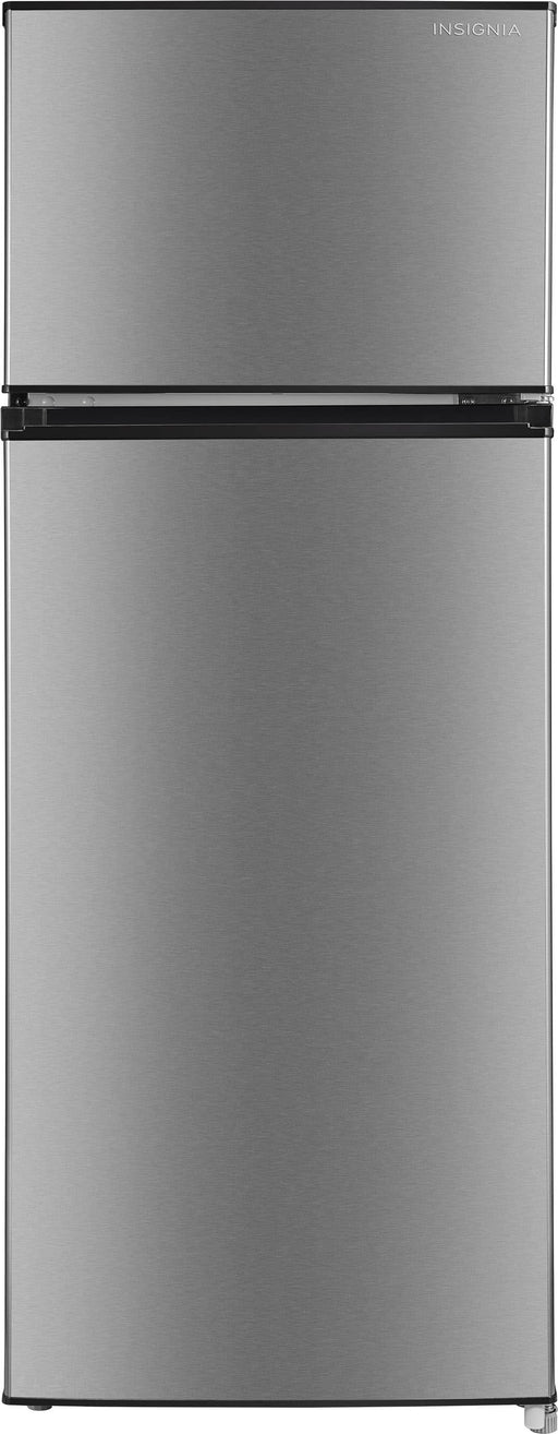 Insignia - 7.2 Cu. Ft. Mini Fridge with Top Freezer and ENERGY STAR Certification - Stainless Steel Look