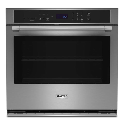 Maytag - 30" Built-In Single Electric Convection Wall Oven with Air Fry - Stainless Steel