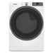 Whirlpool - 7.4 Cu. Ft. Stackable Smart Electric Dryer with Wrinkle Shield Option - White