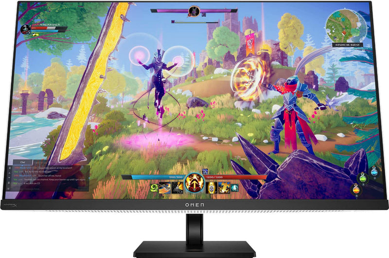 HP OMEN - Transcend 31.5" QD-OLED 4K UHD 240Hz G-SYNC Compatible Gaming Monitor with Adjustable Height - Black/White