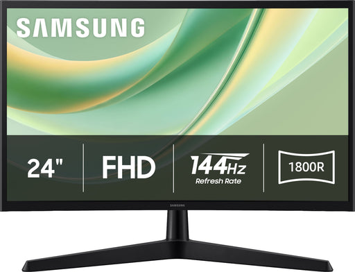 Samsung - 24" G3 (G35H) FHD 144Hz 1ms AMD FreeSync Curved Monitor (HDMI DisplayPort) - Black