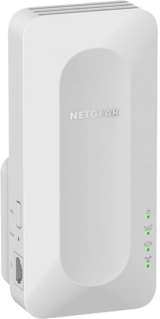 NETGEAR - AX3000 Dual-Band Wi-Fi 6 Wall Plug Range Extender - White