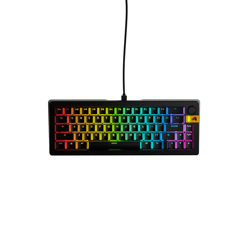 Glorious - GMMK 3 HE 65 Wired Hall-Effect Linear Switch Gaming Keyboard with Rapid Trigger and Adjustable Actuation - Black