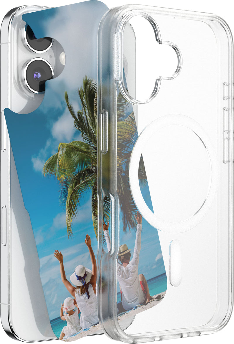 PopSockets - MagSafe PopCase for iPhone 16 Case with Customizable Graphic Case Insert (digital code) - Clear