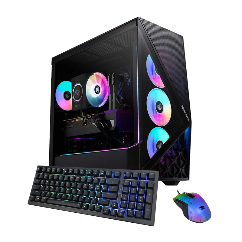 iBUYPOWER - Slate Gaming Desktop PC Intel Core Ultra 9 285 2025 NVIDIA GeForce RTX 5070 12GB 32GB DDR5 2TB SSD Storage - Black