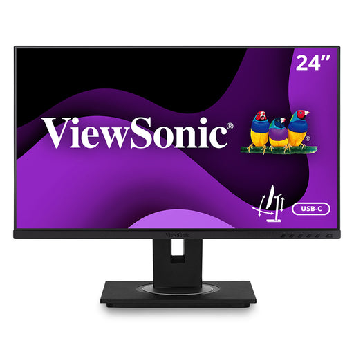 ViewSonic - VG2456A 23.8" LCD FHD Monitor (DisplayPort USB HDMI) - Black