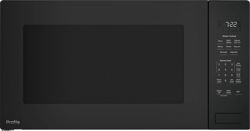 GE Profile - 2.2 Cu. Ft. Built-In Microwave with Sensor Cooking and Glass Touch Controls - Gray