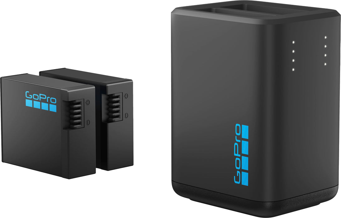 GoPro - Dual Battery Charger + 2 Enduro Batteries for HERO13 Black - Black