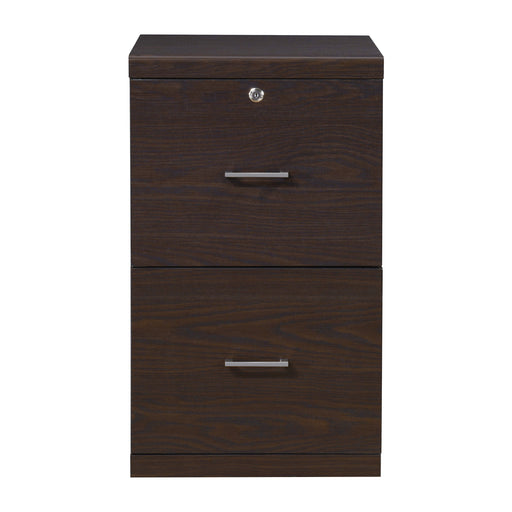 OSP Home Furnishings - Alpine 2-Drawer Vertical File with Lockdowel Fastening System - Espresso