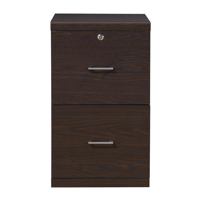 OSP Home Furnishings - Alpine 2-Drawer Vertical File with Lockdowel Fastening System - Espresso